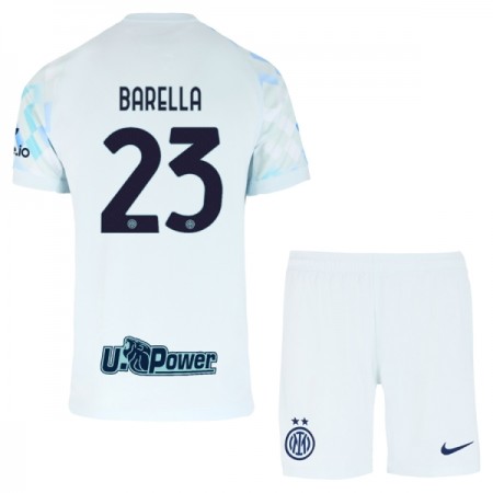 Camisolas Inter Milan Barella 23 Criança 2º Equipamento Alternativa 2025-26 Manga Curta
